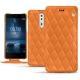 Housse cuir Nokia 8 - Orange - Couture ( Nappa - Pantone 1495U ) 