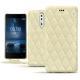 Custodia in pelle Nokia 8 - Ivoire - Couture ( Sleek P C12 - White ) 