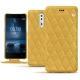 Housse cuir Nokia 8 - Mimosa - Couture ( Pantone 141C ) 