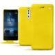 Housse cuir Nokia 8 - Jaune fluo