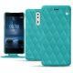 Custodia in pelle Nokia 8 - Bleu fluo - Couture