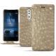 Housse cuir Nokia 8 - Autruche desert