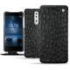 Custodia in pelle Nokia 8 - Autruche nero