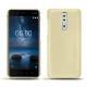 Funda de piel Nokia 8 - Beige ( Nappa - Pantone 7502C ) 