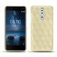 Capa em pele Nokia 8 - Beige - Couture ( Nappa - Pantone 7502C ) 