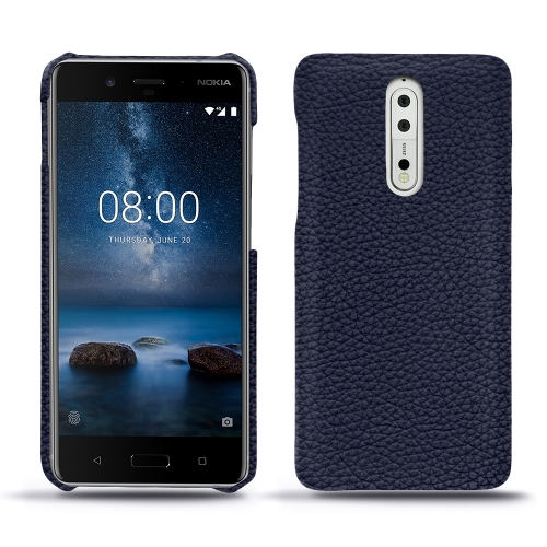 Funda de piel Nokia 8Cobalt ( Pantone #2b253f ) 