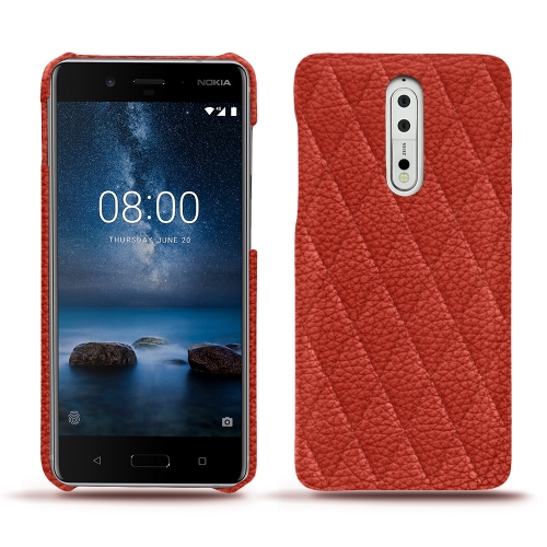 Funda de piel Nokia 8Papaye - Couture ( Pantone #b54317 ) 
