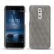 Funda de piel Nokia 8 - Acier vintage - Couture