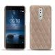 Nokia 8 leather cover - Taupe vintage - Couture