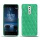 Coque cuir Nokia 8 - Menthe vintage - Couture