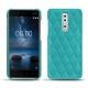 硬质真皮保护套 Nokia 8 - Bleu fluo - Couture