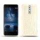 Coque cuir Nokia 8 - Crocodile milk