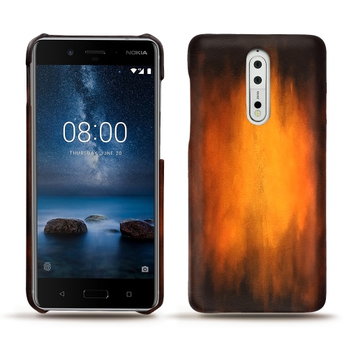 Capa em pele Nokia 8Fauve Patine
