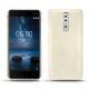 硬质真皮保护套 Nokia 8 - Blanc escumo