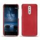 Nokia 8 leather cover - Rouge troupelenc