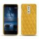 Coque cuir Nokia 8 - Jaune soulèu - Couture