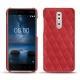 Coque cuir Nokia 8 - Rouge troupelenc - Couture