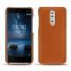 Capa em pele Nokia 8 - Orange vibrant