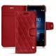 Housse cuir Nokia 8 - Rouge - Couture ( Nappa - Pantone 199C ) 