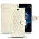 Custodia in pelle Nokia 8 - Blanc - Couture ( Bologna - White ) 