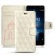 Housse cuir Nokia 8 - Blanc escumo - Couture