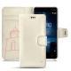 Custodia in pelle Nokia 8 - Blanc escumo