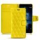 가죽 커버 Nokia 8 - Jaune fluo - Couture