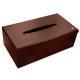 Rectangular tissue box holder - Marron délicat ( Pantone #95614d) 