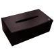 Rectangular tissue box holder - Marron envoûtant ( Pantone #4e3629 ) 