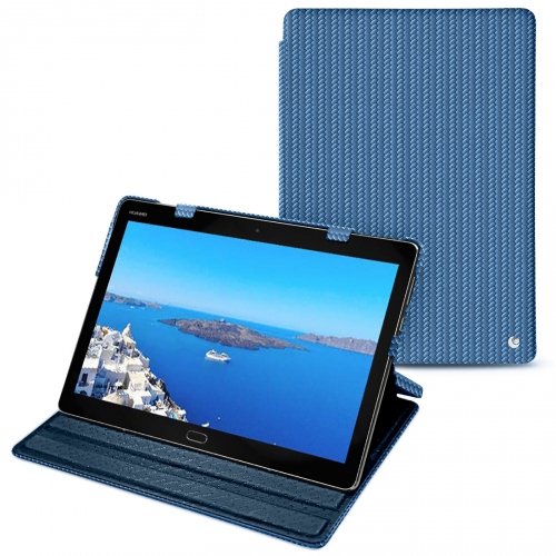 Housse cuir Huawei MediaPad M3 Lite 10 : Protection sur mesure pour tablette sur NoreveAbaca ishia ( Pantone #395775 ) 