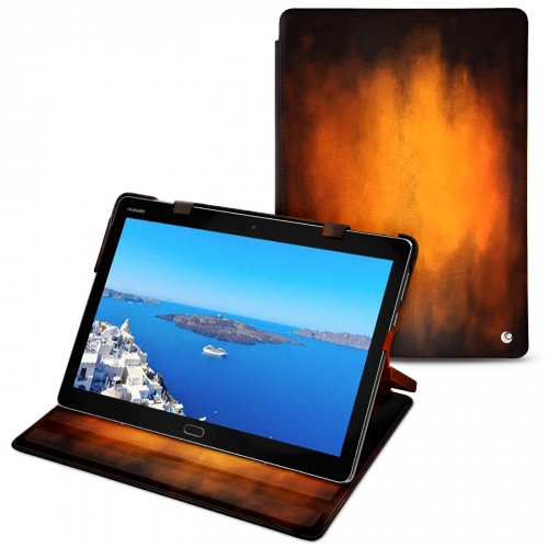硬质真皮保护套 Huawei MediaPad M3 Lite 10Fauve Patine