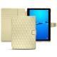 가죽 커버 Huawei MediaPad M3 Lite 10 - Beige - Couture ( Nappa - Pantone 7502C ) 