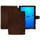 Huawei MediaPad M3 Lite 10 leather case - Châtaigne - Couture ( Pantone 476C ) 