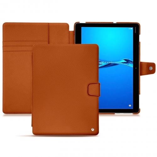 硬质真皮保护套 Huawei MediaPad M3 Lite 10Orange vibrant ( Pantone #e36b39 ) 