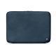 Leather sleeve for 11' laptop - Griffe 2 - Jean vintage ( Roughtcut - Pantone 285U  ) 