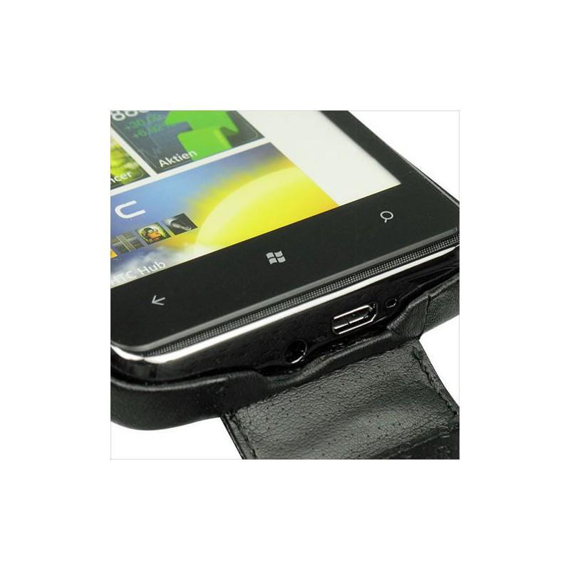 Custodia in pelle HTC HD7 