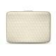 Funda de piel para ordenador portatil 11' - Griffe 2 - Blanc - Couture ( Bologna - White ) 