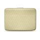 Housse cuir pour ordinateur portable 11' - Griffe 2 - Beige - Couture ( Nappa - Pantone 7502C ) 