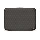Capa em pele para computador portátil 11' - Griffe 2 - Anthracite - Couture ( Pantone 424C ) 