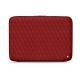 Funda de piel para ordenador portatil 11' - Griffe 2 - Tomate - Couture ( Pantone 187C ) 