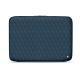 Leather sleeve for 11' laptop - Griffe 2 - Indigo - Couture ( Pantone 303U ) 