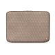 Leather sleeve for 11' laptop - Griffe 2 - Taupe vintage - Couture
