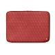 Funda de piel para ordenador portatil 11' - Griffe 2 - Cerise vintage - Couture
