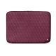 Funda de piel para ordenador portatil 11' - Griffe 2 - Prune vintage - Couture