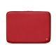 Leather sleeve for 11' laptop - Griffe 2 - Rouge troupelenc