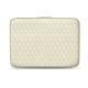 Capa em pele para computador portátil 11' - Griffe 2 - Blanc escumo - Couture