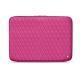 Leather sleeve for 11' laptop - Griffe 2 - Rose BB - Couture