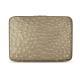 Leather sleeve for 11' laptop - Griffe 2 - Autruche desert