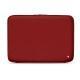 Leather sleeve for 13' laptop - Griffe 2 - Tomate ( Pantone 187C ) 