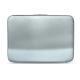 Leather sleeve for 13' laptop - Griffe 2 - Platinium ( Pantone 877C ) 